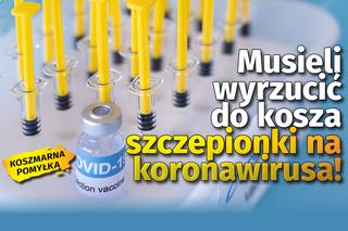 Warszawa: Muszą wyrzucić szczepionki na COVID-19! Leżały na recepcji zamiast w lodówce