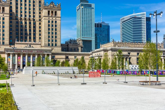 Plac Centralny Warszawa, sierpień 2025