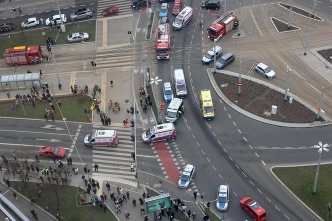 Wypadek w Szczecinie plac Rodła 