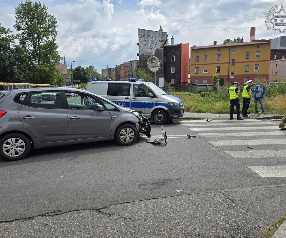 Zderzenie trzech osobówek w Chorzowie