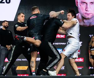 FAME MMA 20 ważenie i media trening. Tauron Arena pełna emocji. Wyzwiska i interwencja ochroniarzy