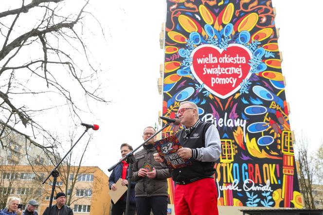 Mural WOŚP odsłonięty na Bielanach 