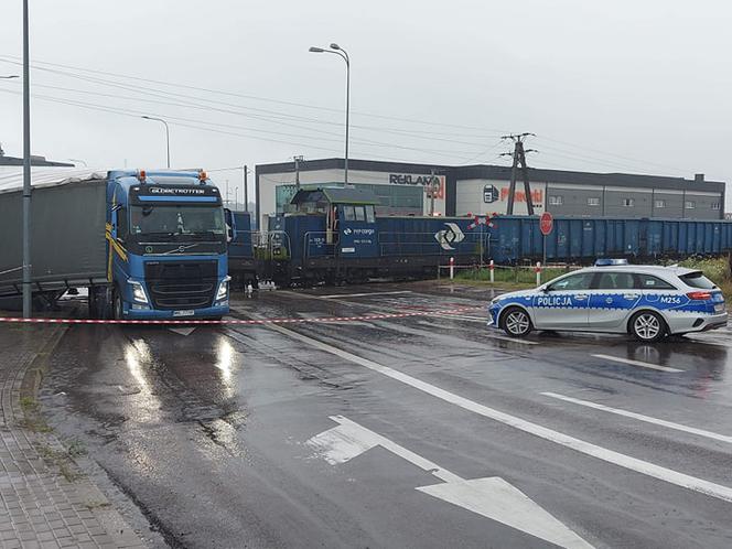 Zderzenie pociągu i ciężarówki