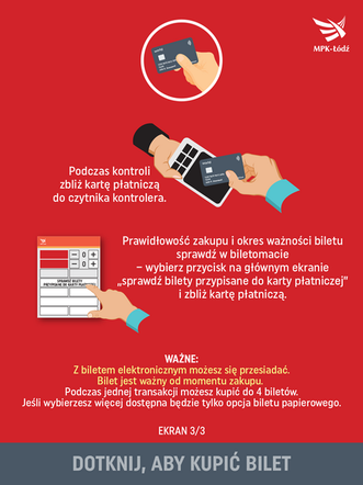 W biletomatach w autobusach i tramwajach MPK Łódź kupisz nowy bilet! 3