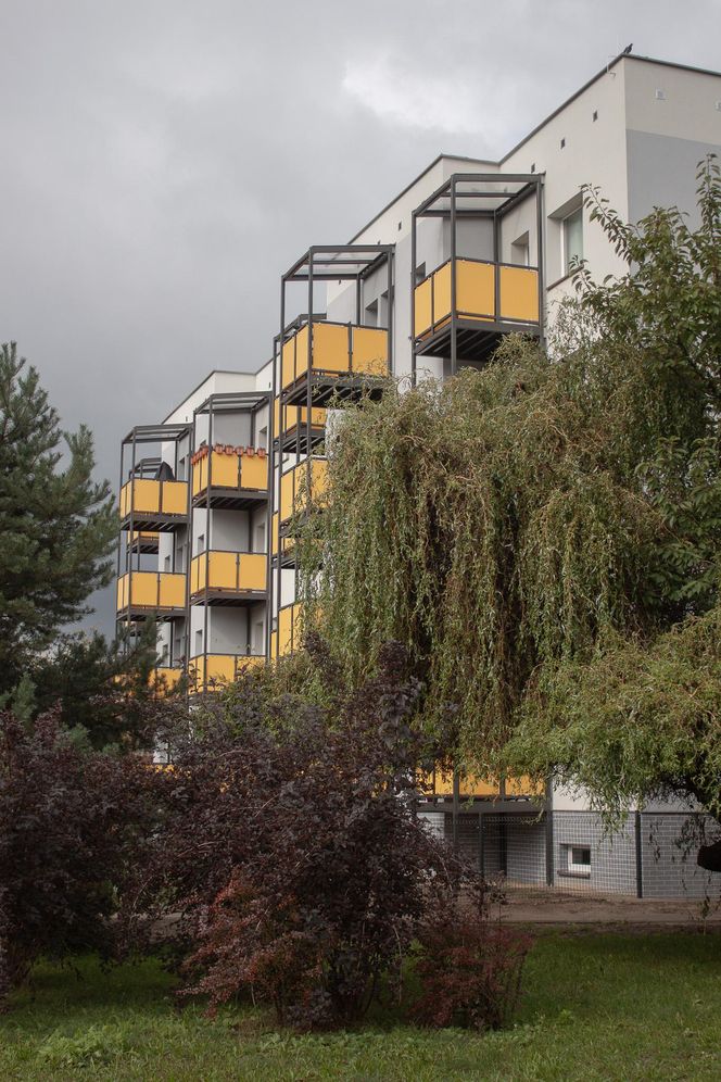 Blok przy Fredry 7 w Katowicach po termomodernizacji