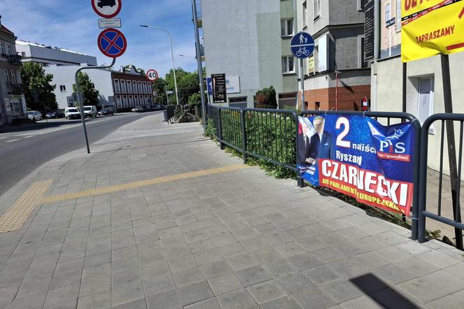 Kalisz/Ostrów. Banery wyborcze kandydata do Europarlamentu zalewają miasta 