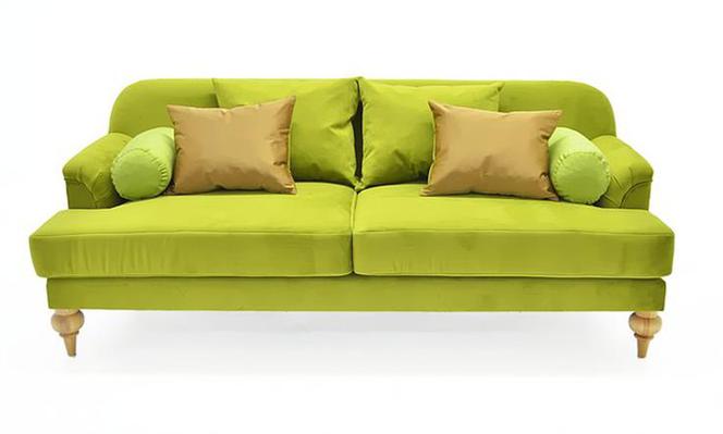 Urocza, zielona sofa