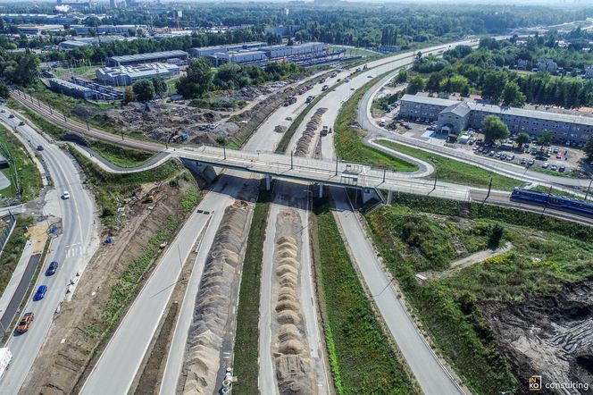 Węzeł Mistrzejowice - budowa. Zobacz jak powstaje jeden z najbardziej skomplikowanych obiektów na S7