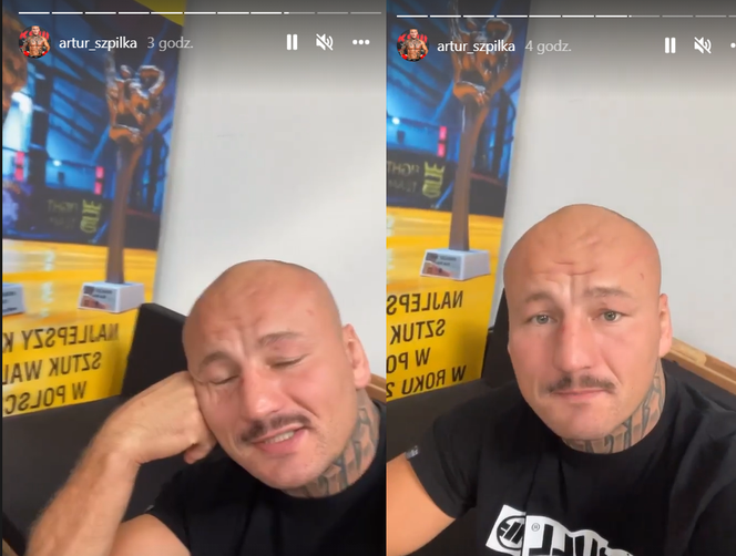 Artur Szpilka z wąsem