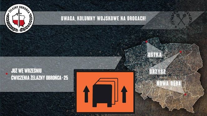 Na drogach regionu możecie napotkać kolumny wojskowe. To tylko ćwiczenia!