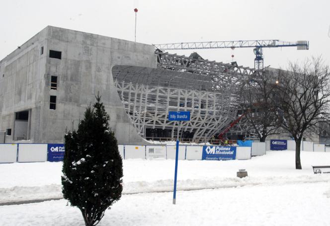 Budowa Muzeum Historii Żydów Polskich (grudzień 2010)