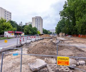 Budowa tramwaju na Stegny w Warszawie