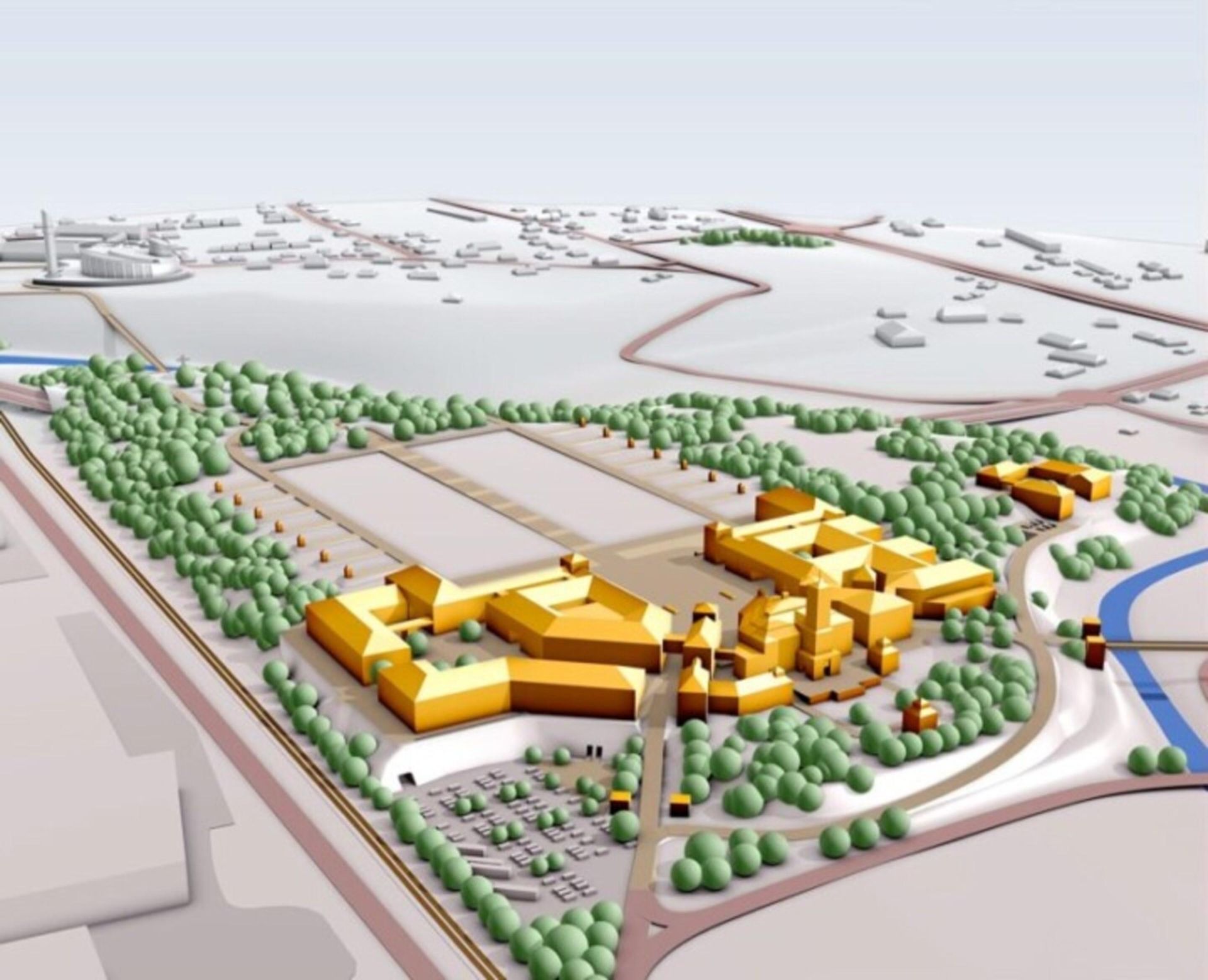 Pierwotna koncepcja Centrum Jana Pawła II „Białe Morza” Kraków-Łagiewniki