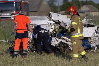 Katastrofa samolotu w Rębielicach Królewskich. Zginął pilot ze swoją matką