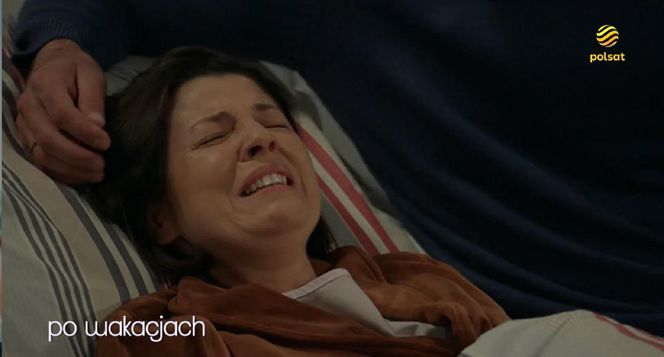 Pierwsza miłość nowy sezon po wakacjach. Kinga (Aleksandra Zienkiewicz), Janek (Maciej Mikołajczyk)