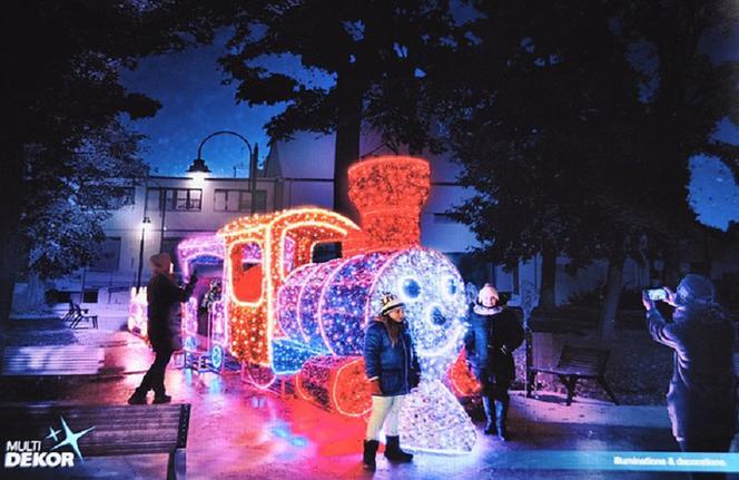 Świąteczne iluminacje w Łęcznej