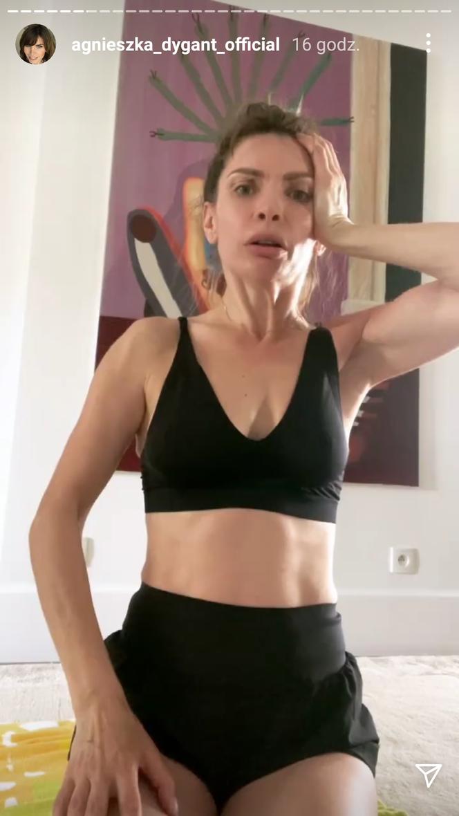 Agnieszka Dygant katuje się dla figury