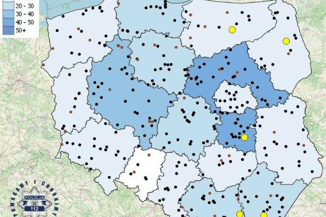 Ta mapa zmusza do myślenia. Powinien ją zobaczyć każdy kierowca!