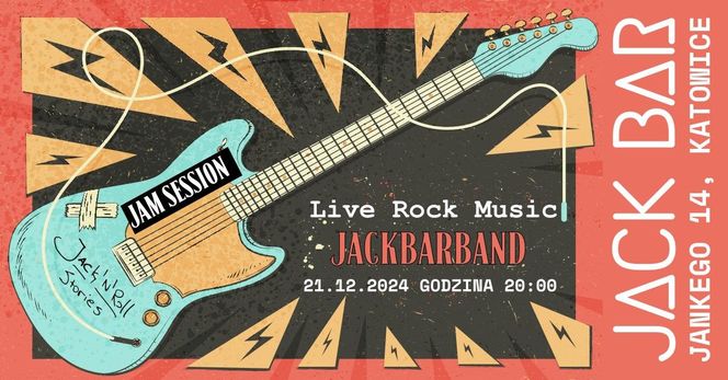 JACKBARBAND LIVE + JAM SESSION W JACKBARKATO - sobota 21 grudnia