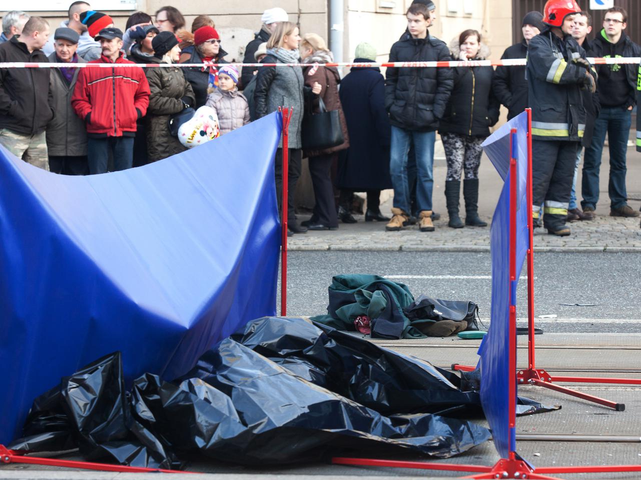 WYPADEK tramwaju w Łodzi