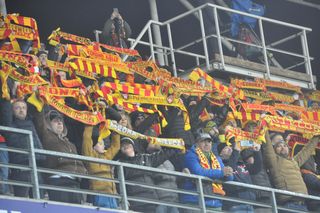 Piłkarze i kibice Korony Kielce