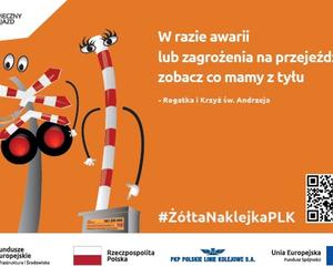 „Żółta Naklejka”, czyli akcja, która ratuje życie na przejazdach kolejowych