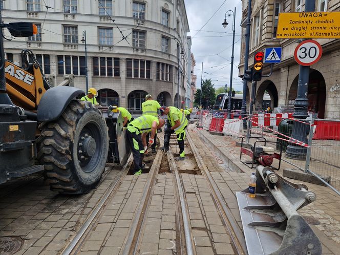 Utrudnienia dla pasażerów. Ulica Gdańska bez tramwajów