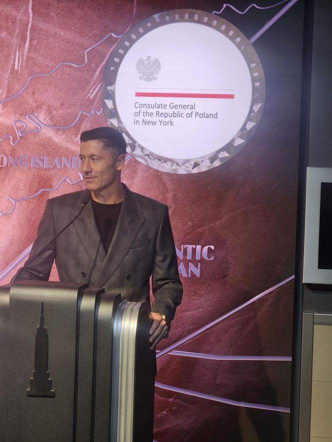 Lewandowski rozświetlił Empire State Building