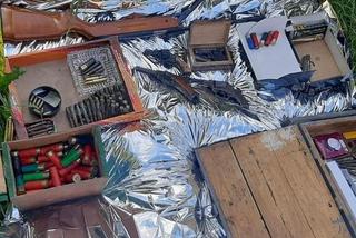 Nielegalny arsenał pod Puławami! Policjanci byli w szoku