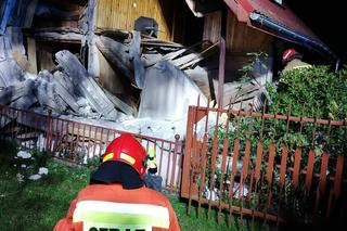 Wybuch butli z gazem zniszczył dom w Rybojadach