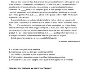 Matura 2025: włoski 7.05.2025. Arkusze CKE i odpowiedzi. Poziom podstawowy [Formuła 2023]	