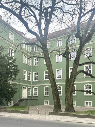 Szpinakowy pałac w Szczecinie