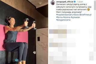  Anna Popek dba o figurę.