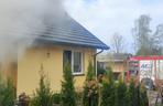 Pożar domu w Wyrowcach w gminie Ćmińsk