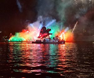Małopolskie Królewskie Widowisko na Wiśle w Krakowie. Świetlny spektakl przyciągnął tłumy [FOTORELACJA]
