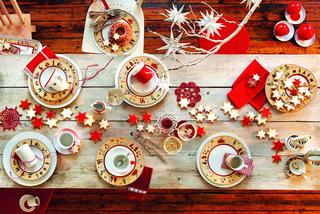 dekoracje świąteczne stołu