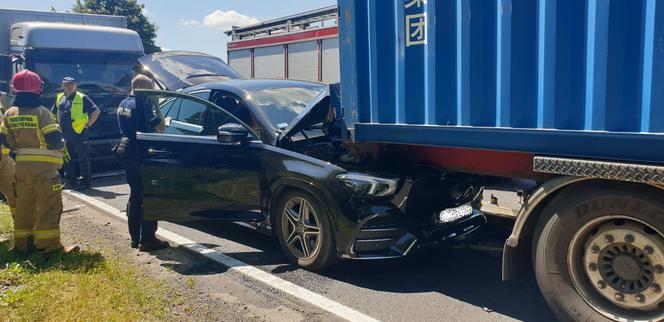 Zderzenie czterech aut na DK 25 w Busewie! Jedna osoba poszkodowana [ZDJĘCIA] 