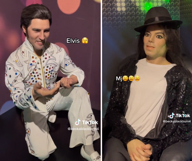 Figury woskowe Elvisa Presleya i Michaela Jacksona