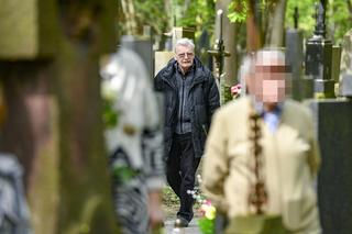 Wojciech PIjanowski na pogrzebie Stanisławy Ryster