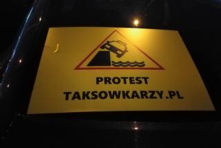 Protest taksówkarzy w Rzeszowie 25 listopada