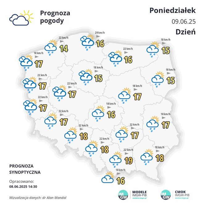 Nadchodzi pierwsza fala upałów w Polsce. Prognoza IMGW do 14.06.2025 r. 
