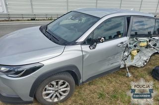 Urządził sobie rajd pod prąd na S7, doszło do zderzenia. Nie potrafił tego wytłumaczyć