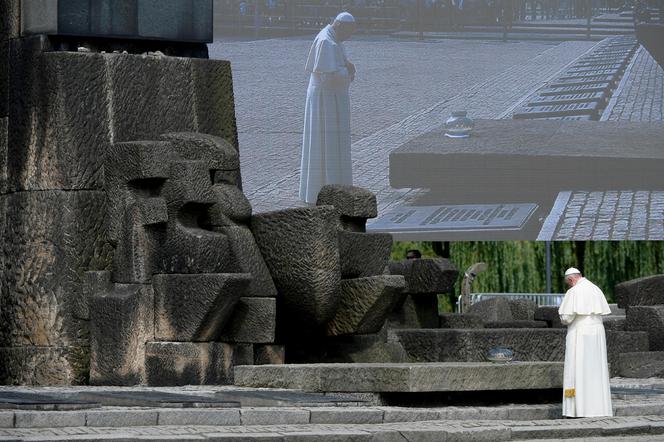 Papież w celi męczennika w Auschwitz