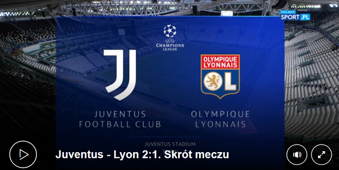 Skrót meczu Juventus Turyn - Olympique Lyon