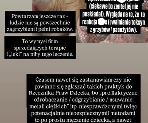 Natalia Siwiec odrobaczyła córkę. Lekarka się wściekła. Pisze o zgłoszeniu tego odpowiednim organom