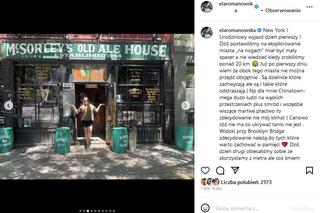 Ela Romanowska świętuje urodziny w Nowym Jorku