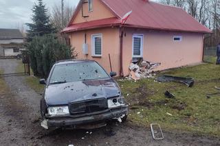 Lubelskie: Był pod wpływem narkotyków, gdy pojawił się w sypialni. Auto przebiło ścianę 