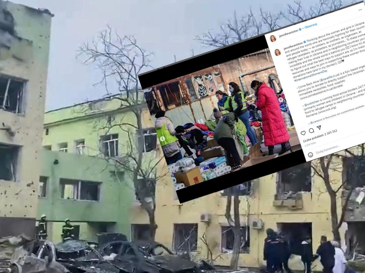 Jennifer Aniston wyraża podziw dla kobiet i dzieci z Ukrainy. Na jej Instagramie znalazło się zdjęcie wrocławskiej Czasoprzestrzeni! 