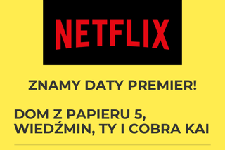 Dom z papieru 5, Wiedźmin, Ty i Cobra Kai - oto daty premiery nowych serii na Netflix w 2021 roku
