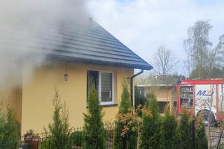 Pożar domu w Wyrowcach w gminie Ćmińsk